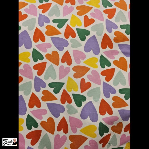 Hjerter bomulds jersey