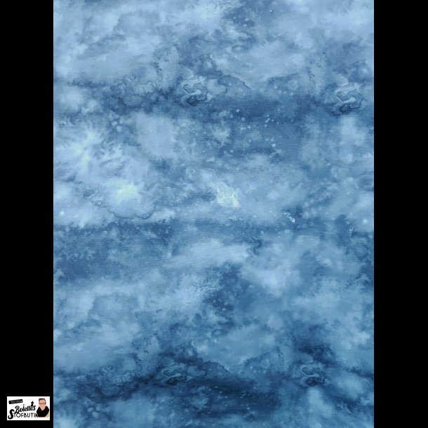 Batik bl� bomulds jersey