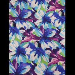 Blomster minky fleece