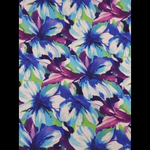 Blomster minky fleece