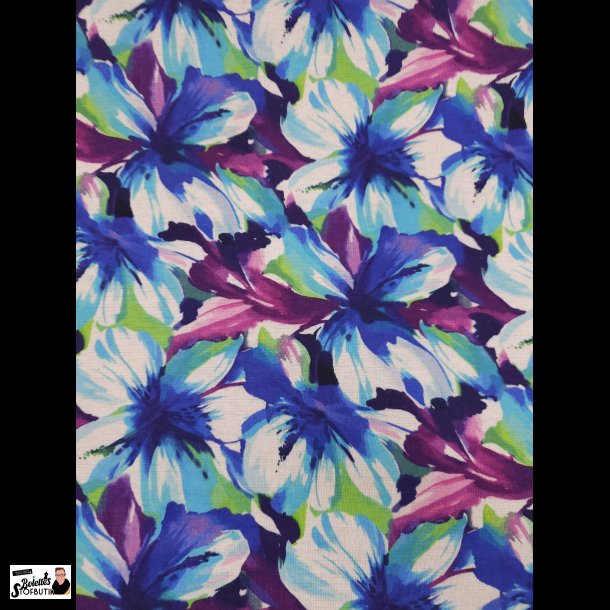 Blomster minky fleece