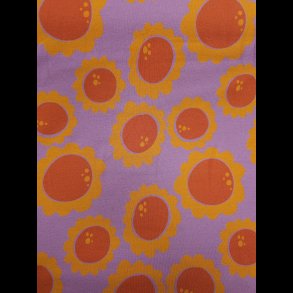 Retro blomster french terry