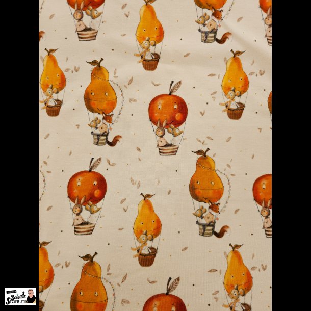 P�re og �ble luftballoner french terry