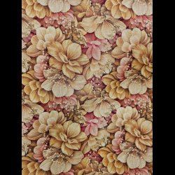 Rosa og beige blomster minky feece