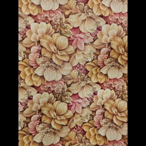 Rosa og beige blomster minky feece