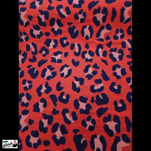 Dobbelt gauze dyreprint m�rk pink