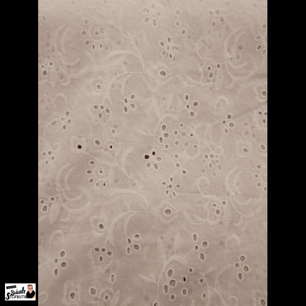 Broderi anglaise hvid