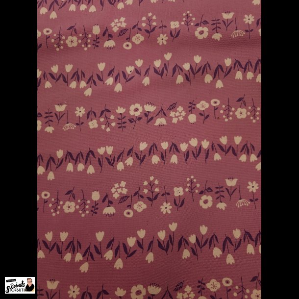 L�kker bl�d kanvas med blomster Kokka