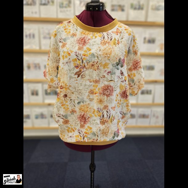 Bluse i dobbeltgauze