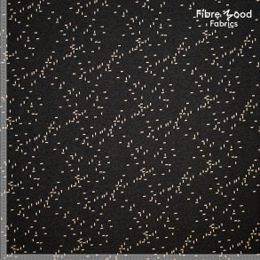 Strikket jacquard sort med mnster