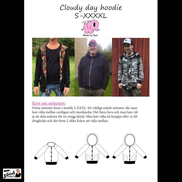 Cloudy day hoodie male