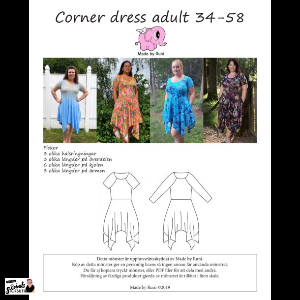 Corner dress adult 