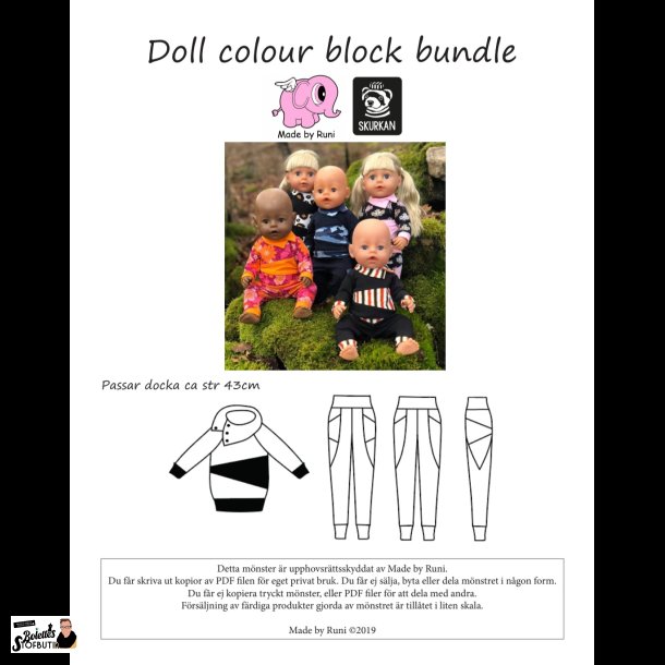 Doll colour black bundle