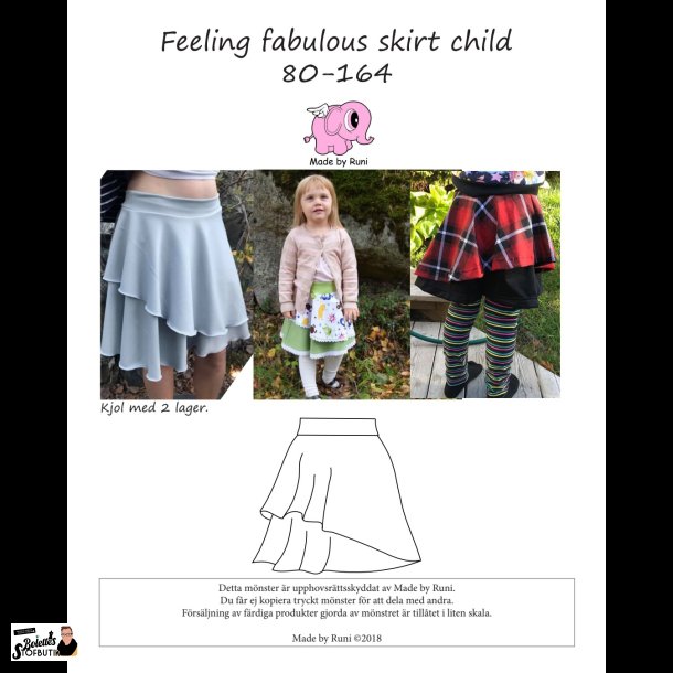 Feeling fabulous skirt child