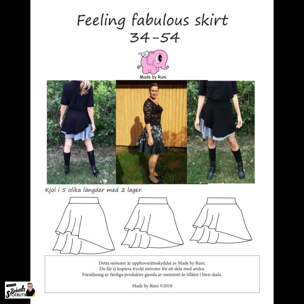 Feeling fabulous skirt adult 