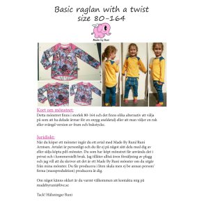 Basic raglan with a twist child