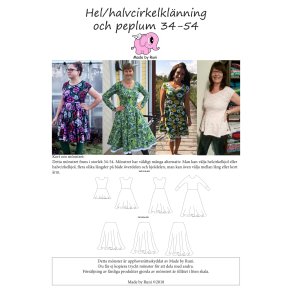 Hel/halvcirkelkldning och peplum