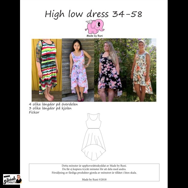 High low dress adult 