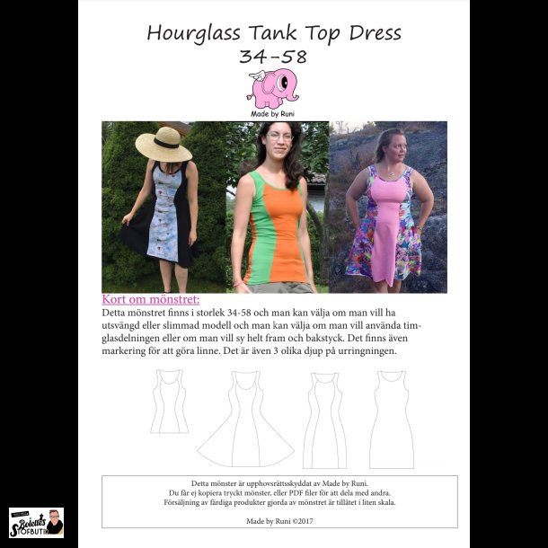 Hourglass tank top dress adult 