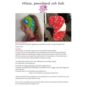 M�ssa, pannband och hals