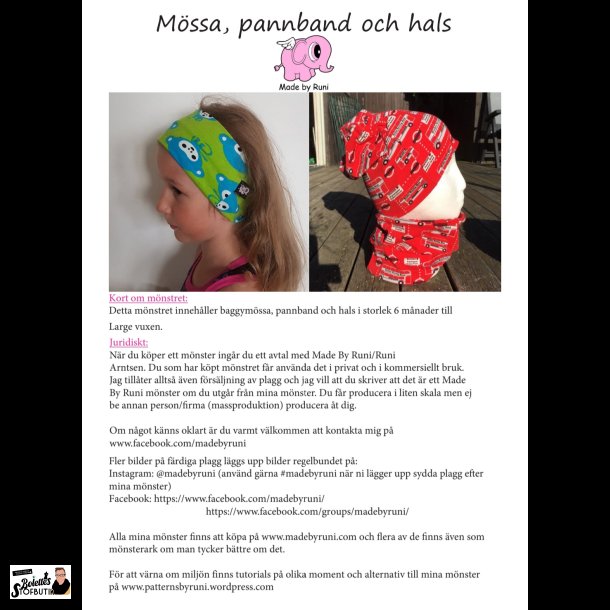 Mssa, pannband och hals