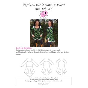 Peplum tunic with a twist adult 