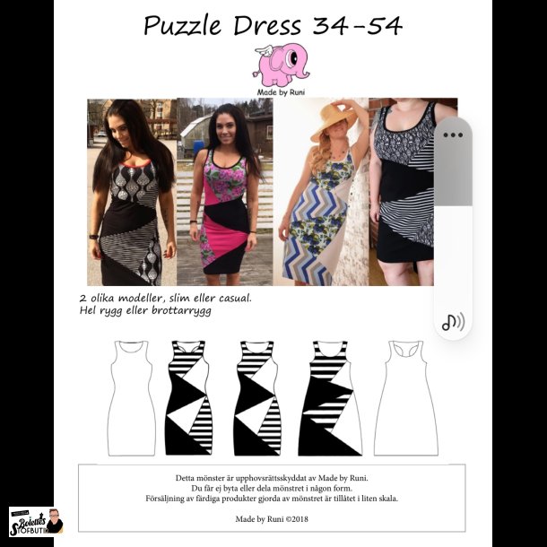 Puzzle dress adult 