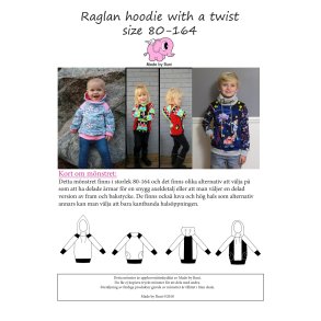 Raglan hoodie with a twist child