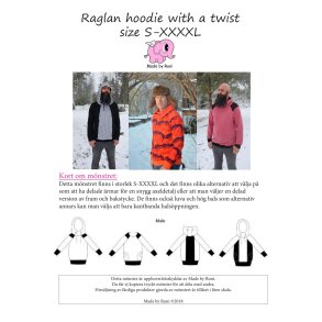 Raglan hoodie with a twist male