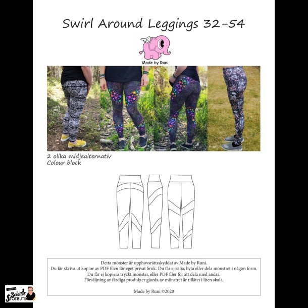 Swirl around leggins adult 