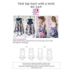 Tank top tunic with a twist child