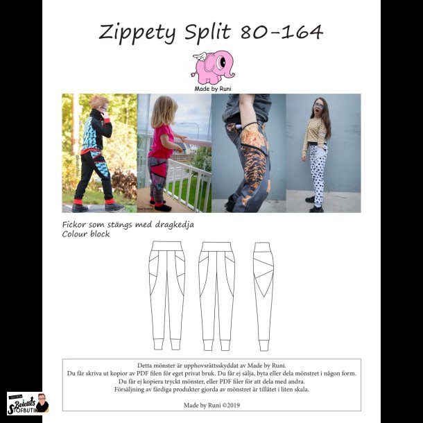 Zippety split child