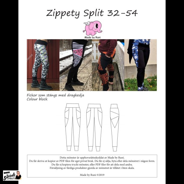 Zippety split woman