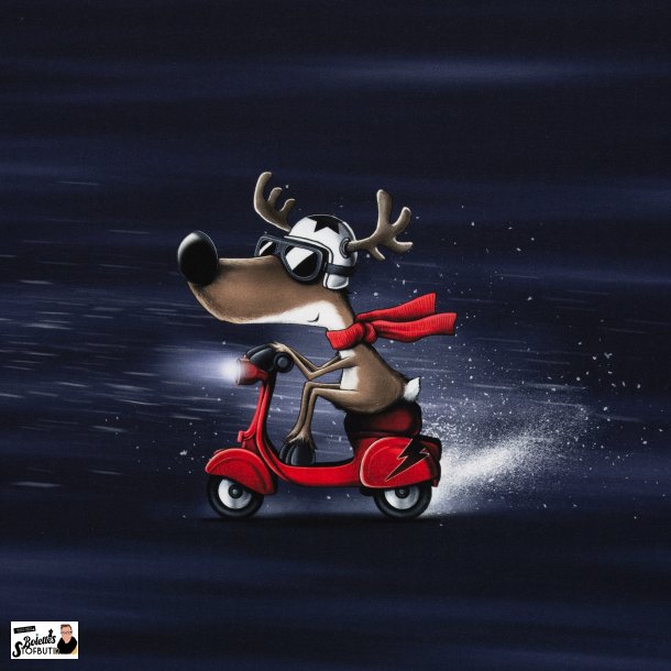 Rensdyr p scooter panel french terry