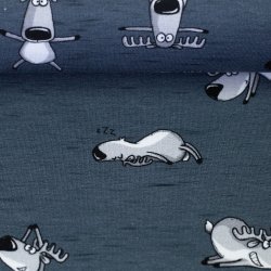 Sjove rensdyr french terry bl