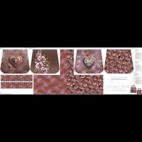 Hjerter brne taske panel