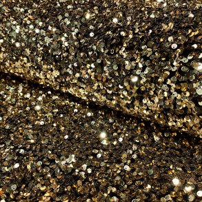 Guld palliet p strk velour