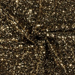 Guld palliet p strk velour