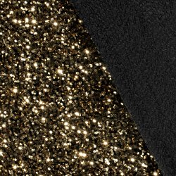 Guld palliet p strk velour