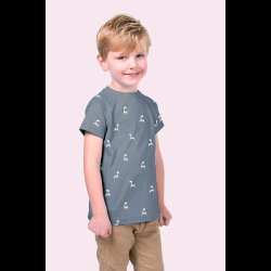 Sm zebra bomulds jersey