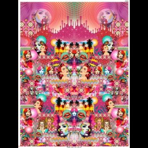 Damer panel bomulds jersey