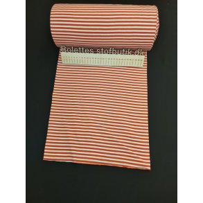 Rd og hvid stribet rib