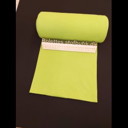 Lysegrn ensfarvet rib