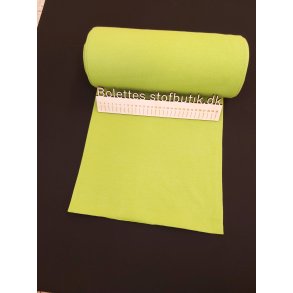 Lysegrn ensfarvet rib