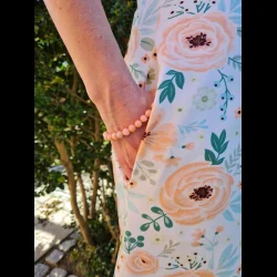 Jerseykjole med lommer 1018