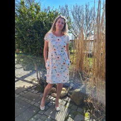 Jerseykjole med lommer 1018