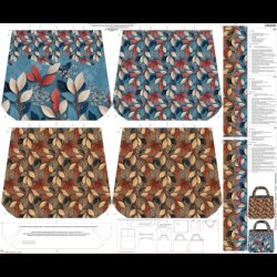 Autumn leaves taske panel