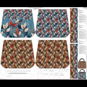 Autumn leaves taske panel