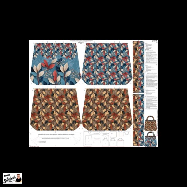 Autumn leaves taske panel