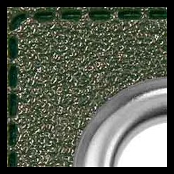 Snre huller i imiteret lder firkantet